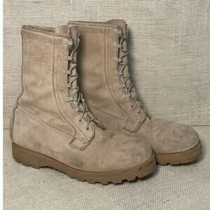 Military Field Desert Combat Boots, Vibram Sole, Cold Weather inserts, Men's 12